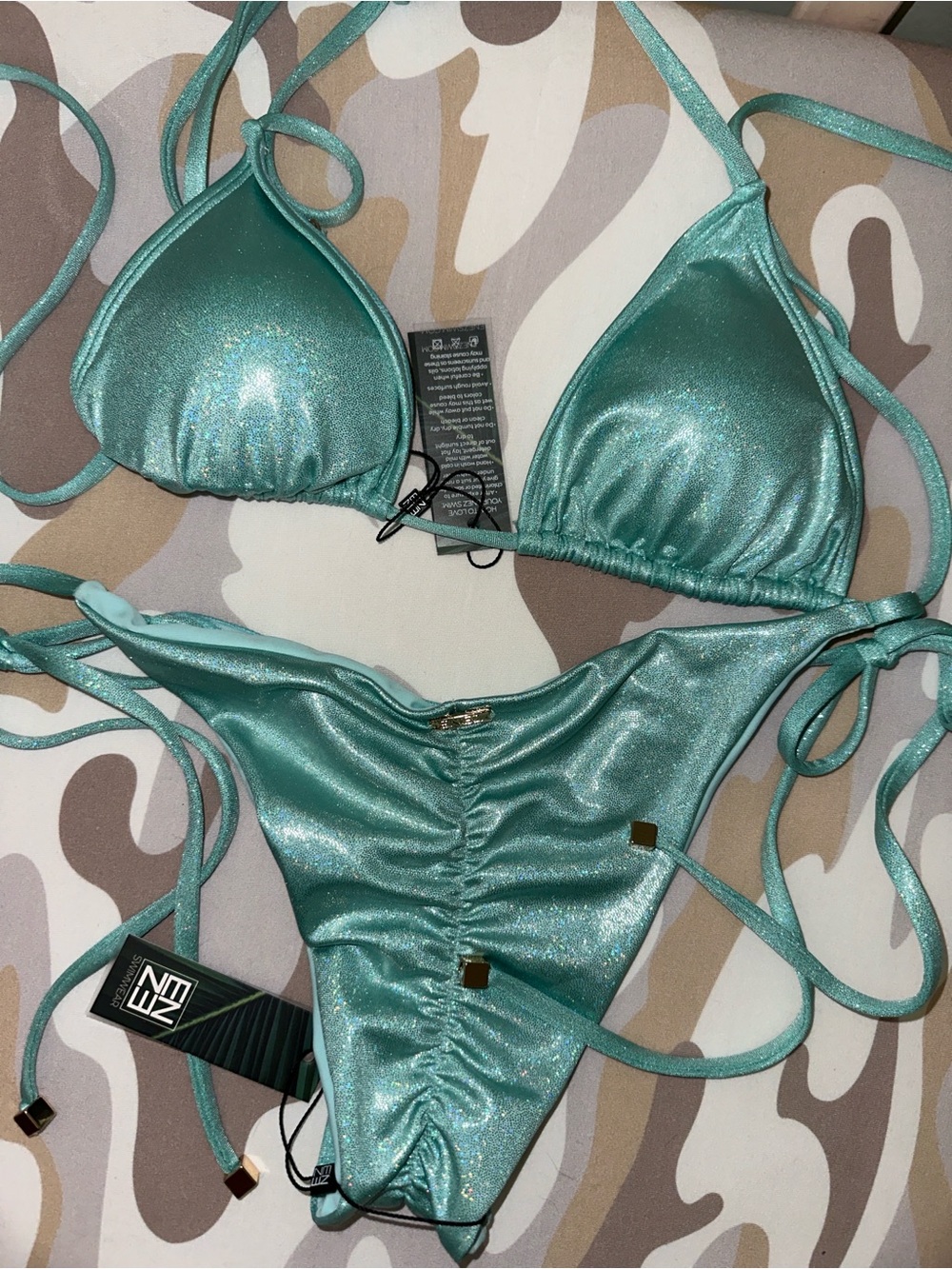 Blue Sparkle Bikini Enez Swim